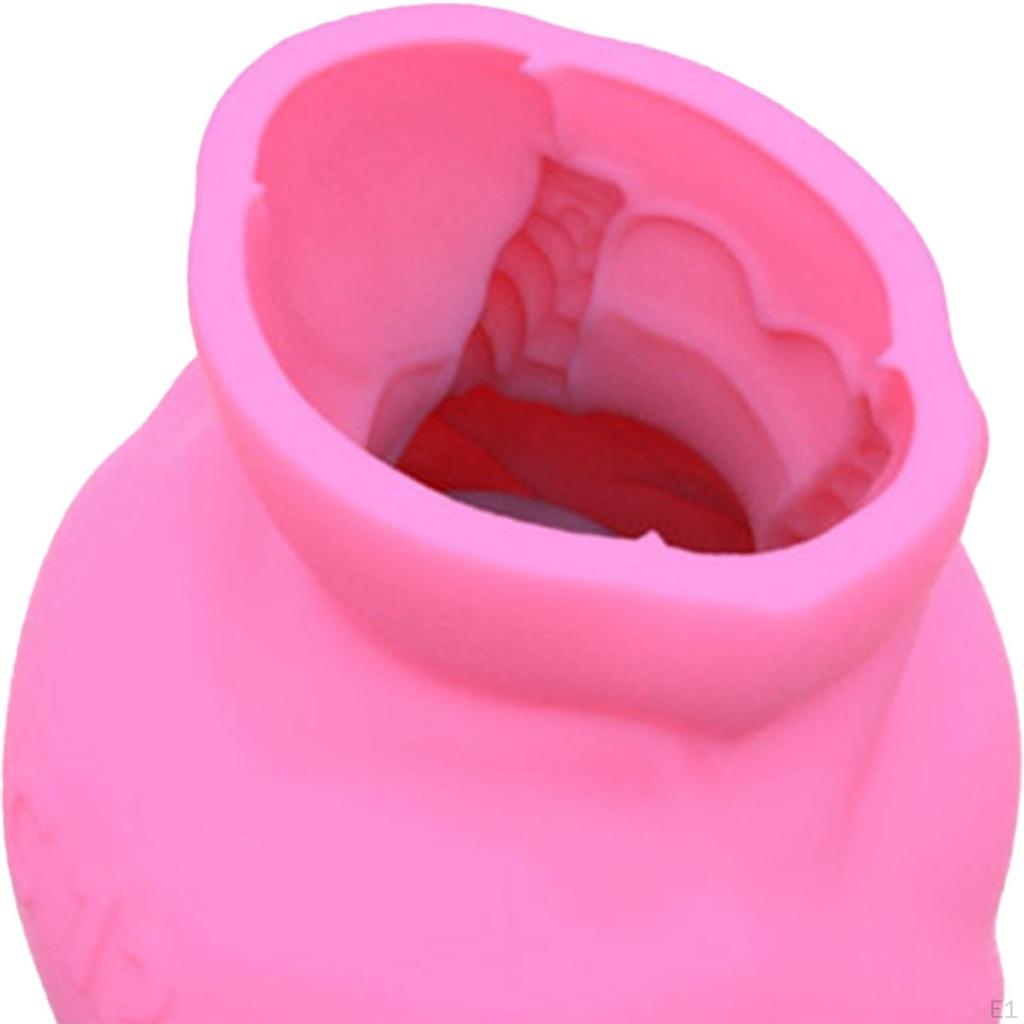 3D Girl Silicone Vase Model Epoxy Casting Flower Pot Clay Pen Pencil Holder
