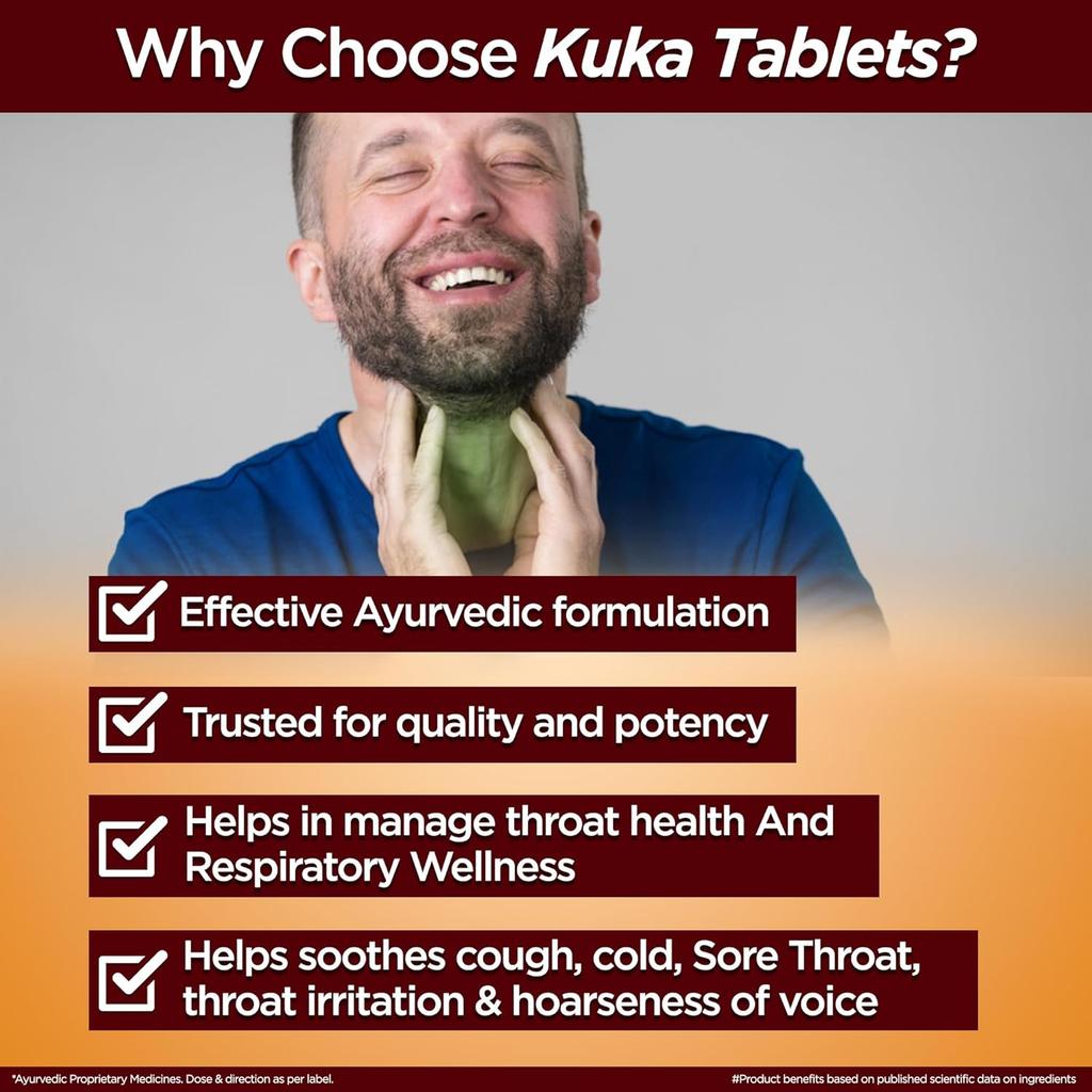 Multani Herbal Ayurvedic Throat Wellness Tablets 50  Pack of 1 Voice Comfort Oral Care Natural Herbal Support