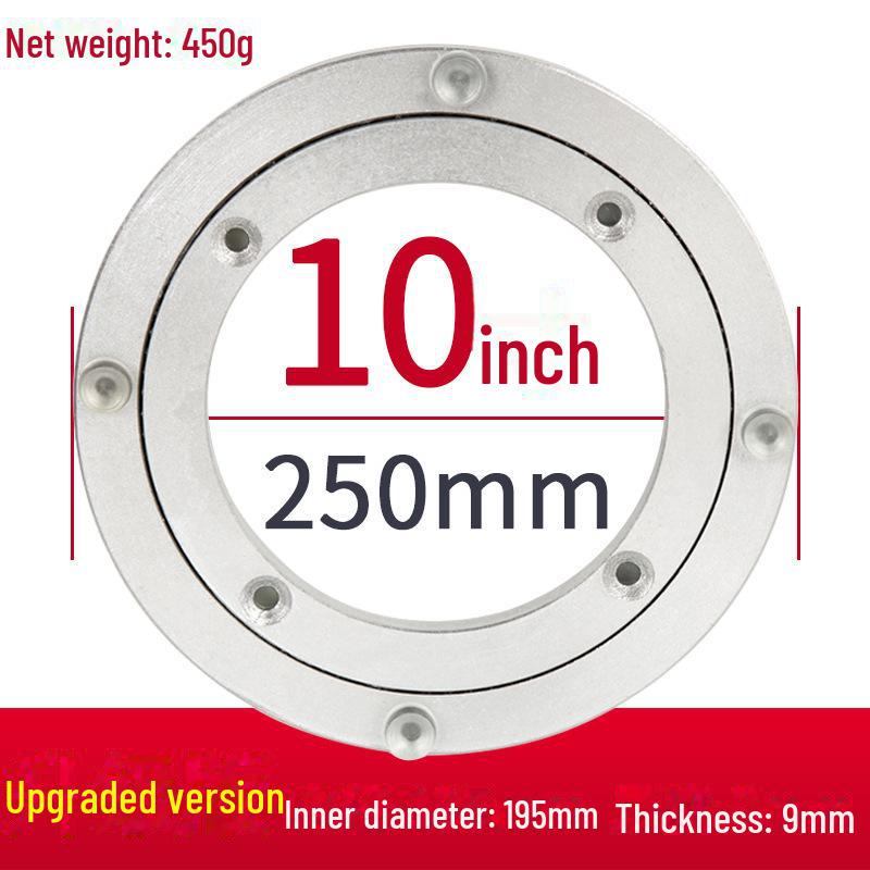 Aluminum Alloy Rotating Glass Turntable Dining Table Stand