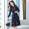 2026 Autumn New Arrival: Stylish Waist-Cinching Slimming Mid-Length Shirt Dress for Women
