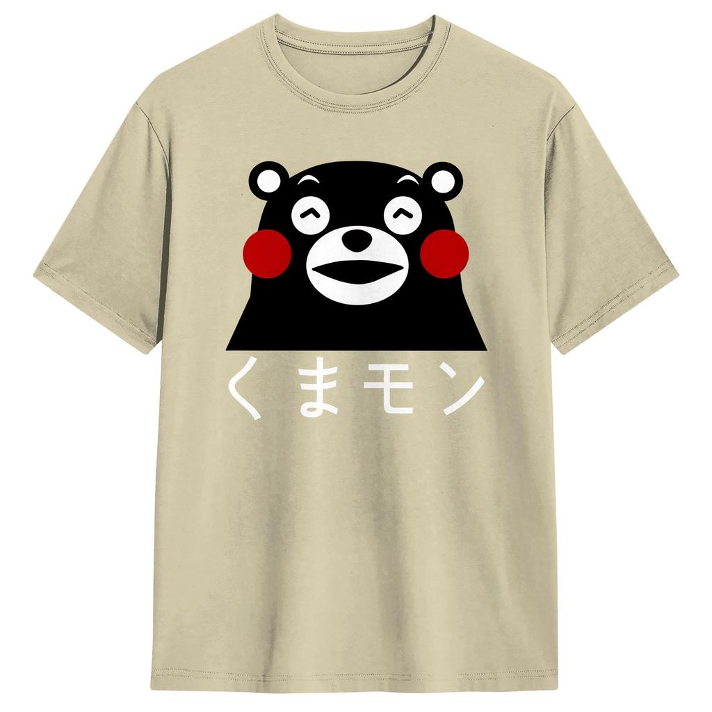 Cute Kumamon Tshirt For Unisex Novelty 100 Cotton Tee Shirt Crewneck Short Sleeve T Shirts Graphic Tops