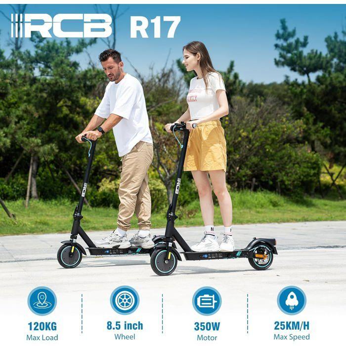 RCB Elektrická koloběžka 500W – 8,5" Pevné pneumatiky – 25 km/h – Dojezd 23-30 km – Aplikace RCB