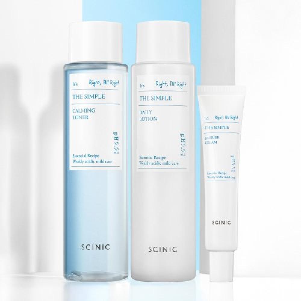Scinic Scinic The Simple Basic 3 Types Toner+cream+lotion 3 simple types ((C02T0000005692))