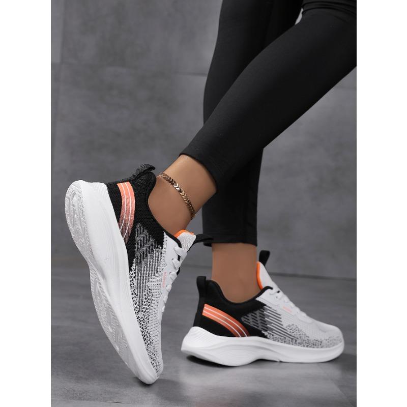 Chaussures pour femmes à semelle souple Chaussures de course légères en mesh respirant Légères et respirantes