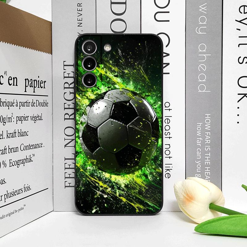 Kreative Blitz-Fußball-Handyhülle für Samsung Galaxy A56 A14 A55 A16 A54 A36 A53 A52 A51 A50 5G Mattes Weiches Cover