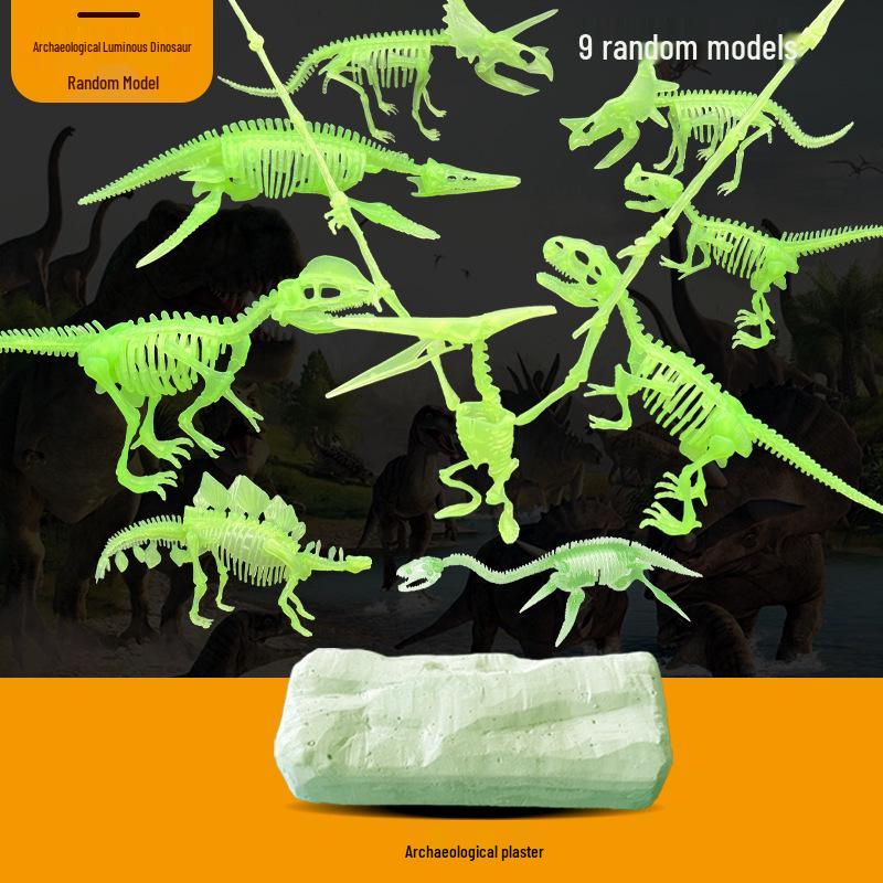 Large Luminous Dinosaur Fossil Blind Box - Educational DIY Toy for Kids