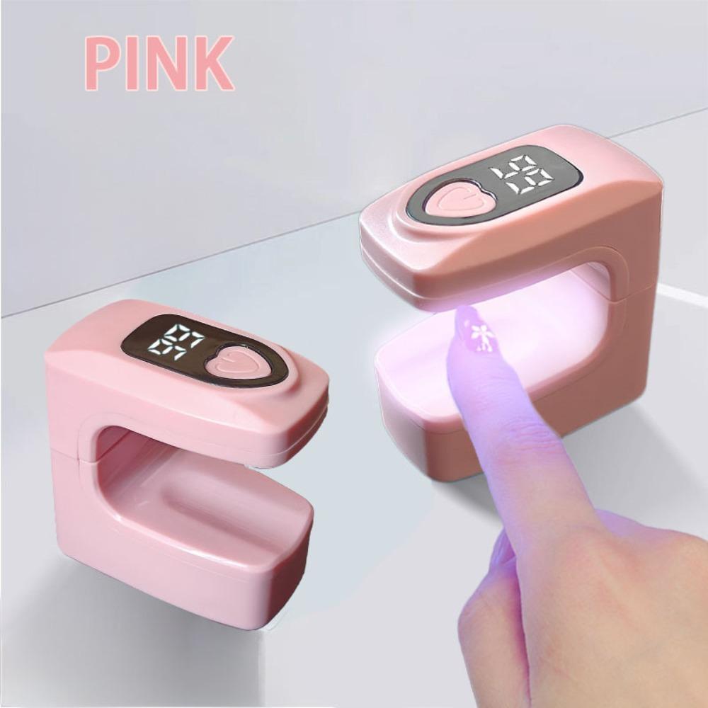 Rechargeable Nail Dryer Quick Dry Manicure Lamp New Mini UV LED Nail Lamp  Nail Art Tools розовый