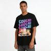 Couch Girls Graphic Tee Best Friend Hangout Shirt Lazy Sofa Movie Night Casual Top Pure Cotton T-shirt
