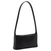 Lacoste Classic Fashion Minimalist Solid Color Leather Tote Shoulder Bag Small Women Bags Black NF4532IE000