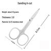 Stainless Steel Nose & Eyebrow Scissors: Pointed & Round Tips, Various Styles for Beauty & Makeup Needs