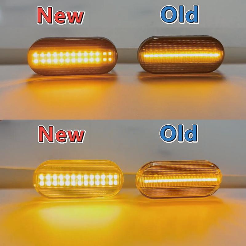 2Pcs Dynamic LED Car Side Marker Lights Repeater Signal Lights For VW Volkswagen Bora Golf 3/4 Passat Polo Sharan Seat Ford