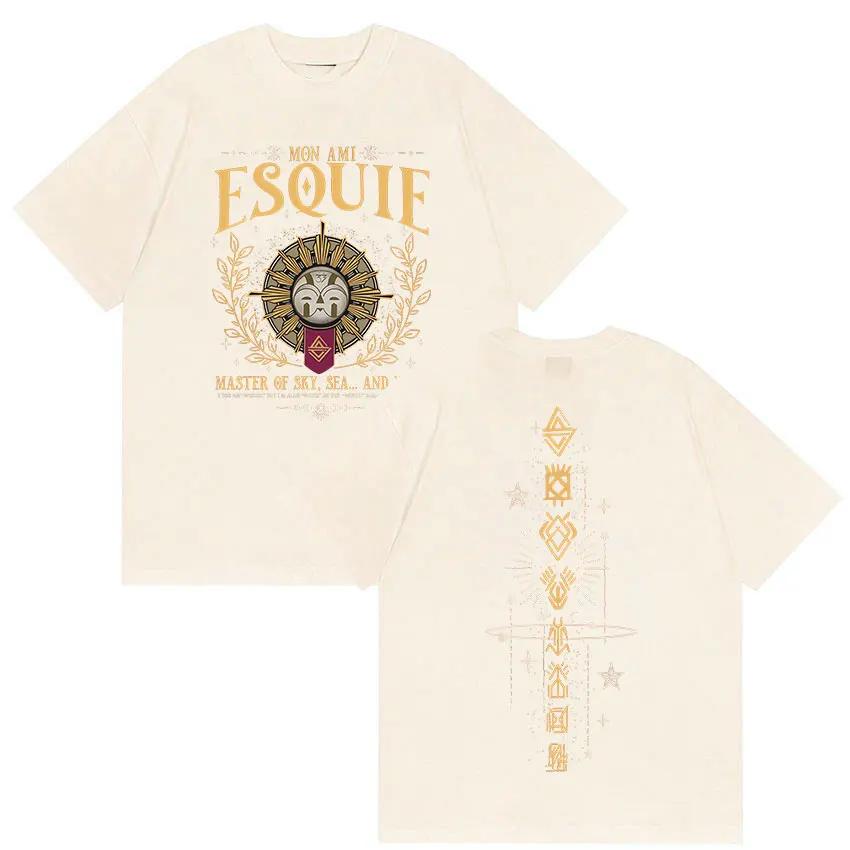 Esquie Clair Obscur Expedition 33 Graphic TShirt Game Fans Gift Merch T Shirt Men Women Fashion Harajuku Cotton Tees Streetwear