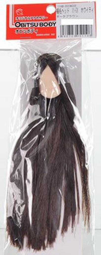 Obitsu Body Haired Head Whitey Dark Brown 11-01