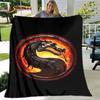 New Cartoon Mortal Kombat Blanket,Flannel Blanket Throw Blanket,Soft Warm Blanket for Living Room Bedroom Beds Sofa Decor Gift
