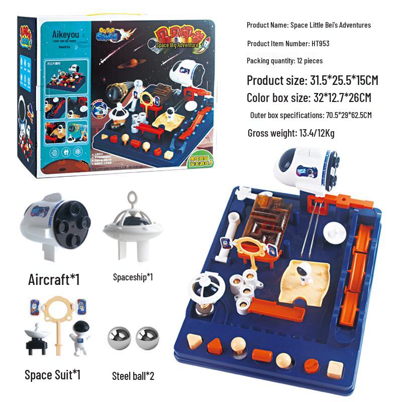 Jungle Dinosaur Adventure Marble Run Table Game for Kids - Ideal Birthday Toy