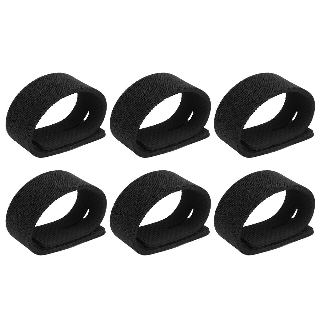 10 Stück Angelruten-Gürtelbinder Dehnbare Riemen Angelzubehör Binder Kabel Baitcasting Spinnrute Fliegenrute