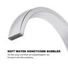 Modern Square Brass Cold & Hot Wster Faucet Swivel Spout Kitchen Sink Taps Basin Sink Mixer Tap 14.1x7.2in