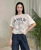 Seteo Capri Citron Drawing Summer Graphic Short Sleeve T-Shirt Resort Ivory