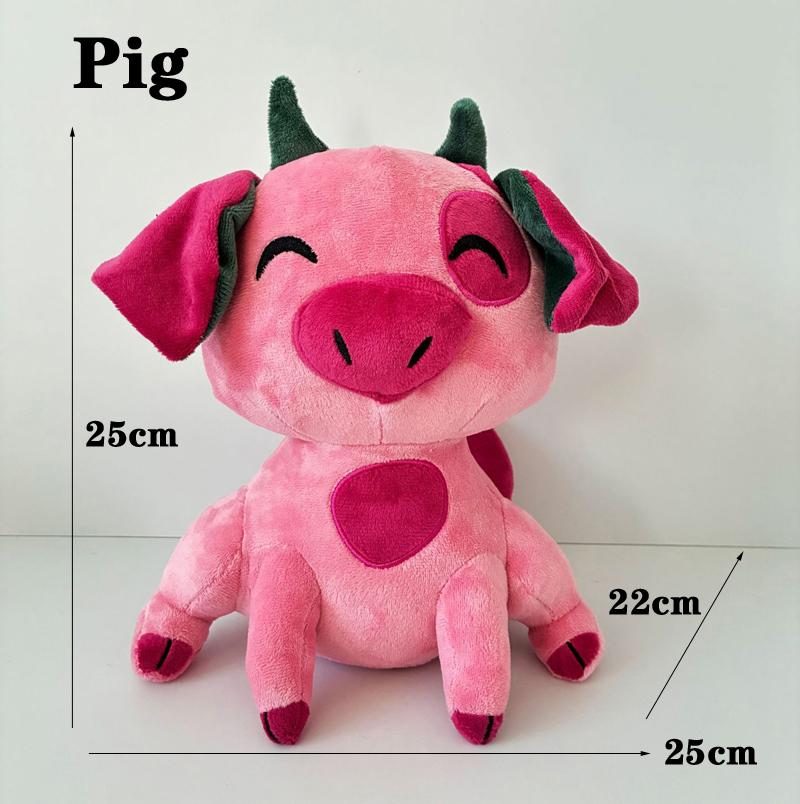 Neuestes Rotes Alastor Plüschtier Hazbin Dickes Rosa Schwein Niffty 3V Vox Anime Animation Hotel Helluva Boss Peripherieartikel Plüschtier Puppe Dekoration