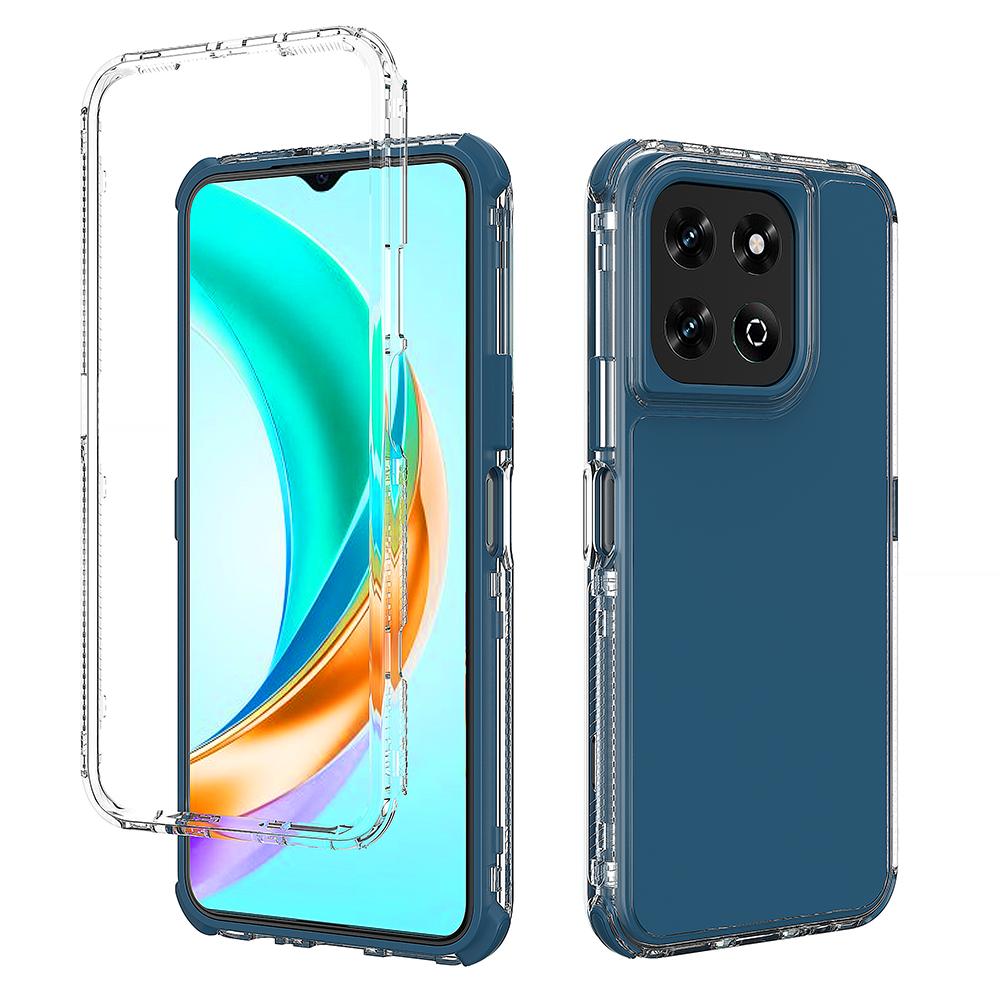 4 Colors Fit Honor X6B Phone Case, 3 In 1 Airbag Corners Shockproof Clear Bumper Protective Cover For Honor X6C