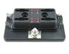 DC 12V 4 Way Blade Fuse Box Holder with LED Warning Light Kit for Car Boat Marine Trike Auto Replacement Parts Fuses Box