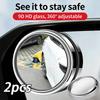 Car rearview mirror, small circular mirror, 360 degree blind spot mirror, high-definition wide-angle reflective auxiliary mirror