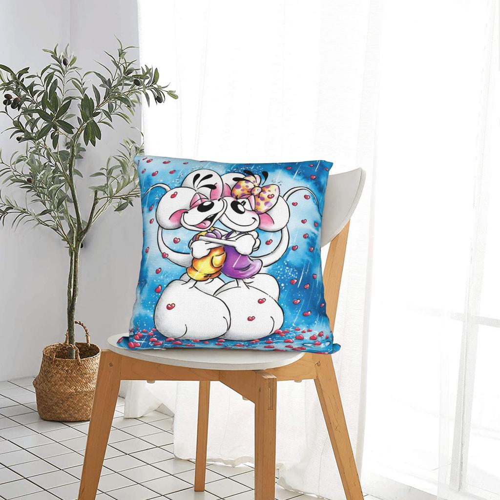 Cartoon Diddl Diddlina Pillow Case Soft Pillow Cover For Wedding Party Home Decor Retro Trendy Pillowcases