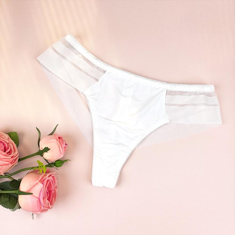 Ladies New Summer Lace Mesh Bow Cotton Comfortable Soft Briefs