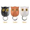 1 Piece Owl Magnetic Key Hook Refrigerator Sticker No Punching Entrance Hall Sticky Hook Door Wall Mounted Key Ring Behind The Door