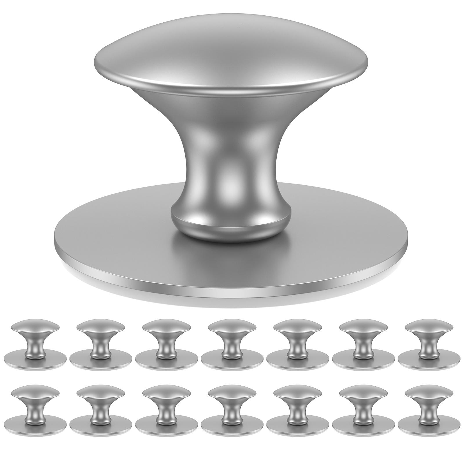 

15 PCS Self-Adhesive Handles Kitchen 37MM Stainless Steel Drawer Knobs Cabinet Handles No Drilling Required Cupboard Drawers New No-drilling handle