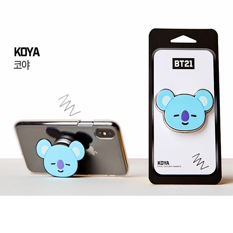 BTS BT21 Offizieller Smart Tok Handy Fingerständer Halter K-Pop Authentische Ware
