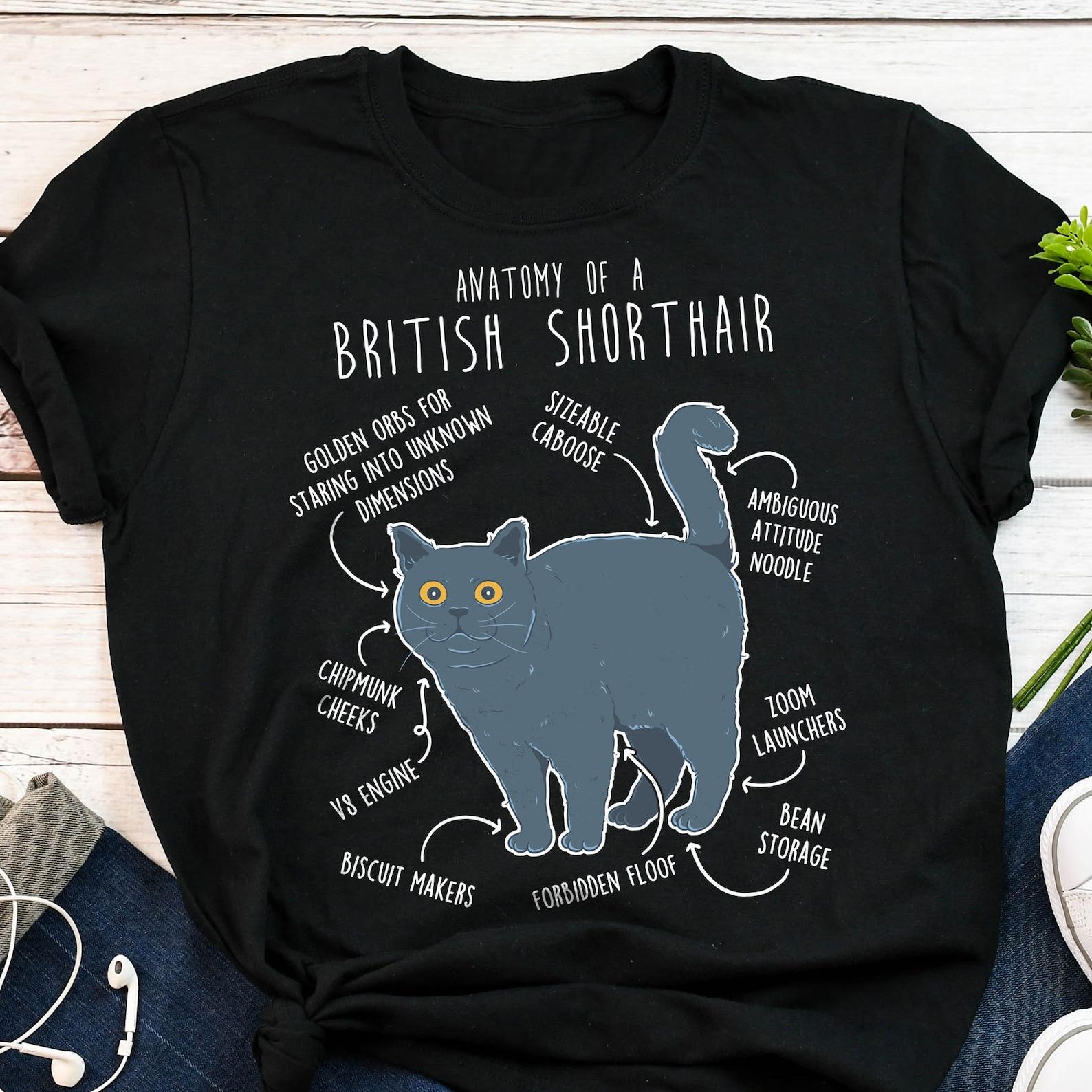 British Shorthair Shirt, , , Funny Cat Lover Gift, Cute Pet T-shirt British Shorthair Lover Tshirt Cat Tee British Shorthair Mom Dad 130