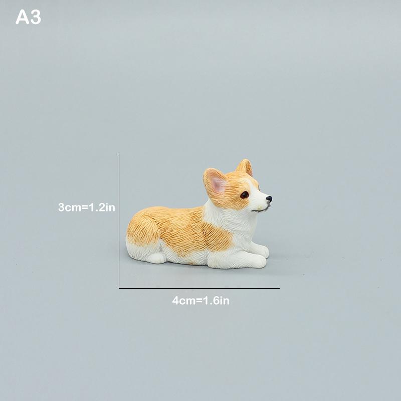 Simulation Corgi Hund Auto Armaturenbrett Dekoration Niedlicher Hund Auto Armaturenbrett Dekoration Ornament Harz Hund Figur Heim Büro Deko