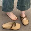 Baotou One Foot Half Drag Summer Fashion Casual Lazy Shoes Soft Sole Round Head Beanie Shoes Women