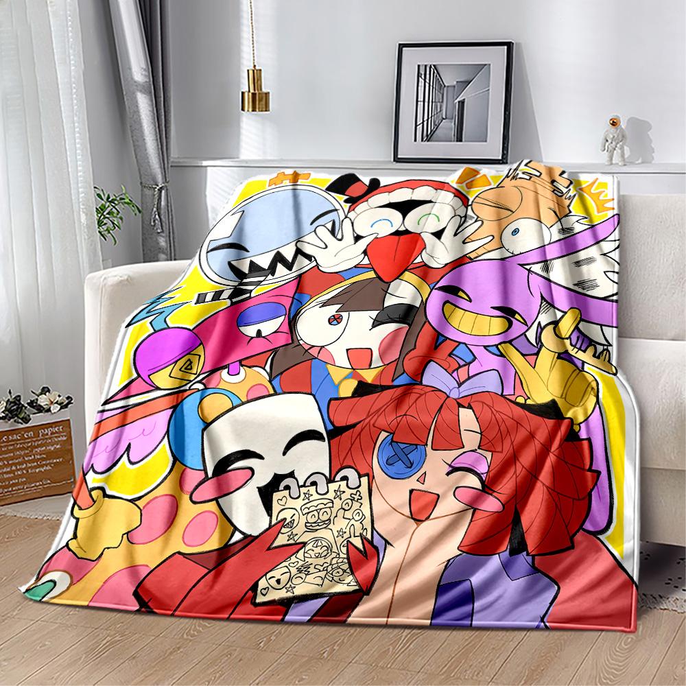 Digital Circus13 Blankets Are Suitable for Living Rooms,making Them an Ideal Choice for Outdoor Travel and Gifts.