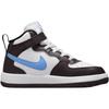 Nike Air Force 1 Comfortable Versatile Anti-Kick Wear-Resistant Mid-Top Kids Sneakers Kids Sneakers Black White FJ1917-600