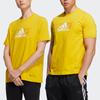 New Adidas T Shirts Unisex Yellow GP1862