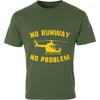 men brand tshirt Daily Wear summer For him t shirt No Runway No Problem Helicopter Short Sleeve Printed Round Neck Tee shirt