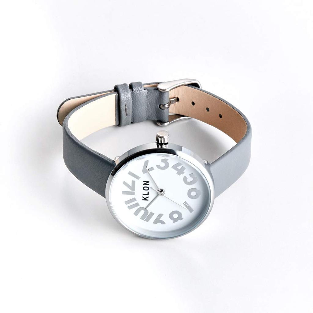 Klon and KLON HIDE TIME GRAY 33mm watch, men's women's, stylish, simple, gray, Ver.SILVER,