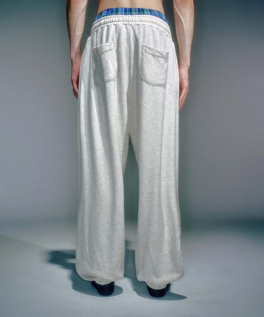 Beikeonteuakaibeu Men Workshop Washing Jogger Pants Oatmeal