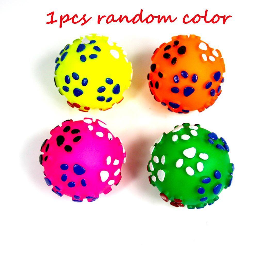 

Dog Cat Pet Chew Toys Clean Teeth Bite Ball Toy разноцветный