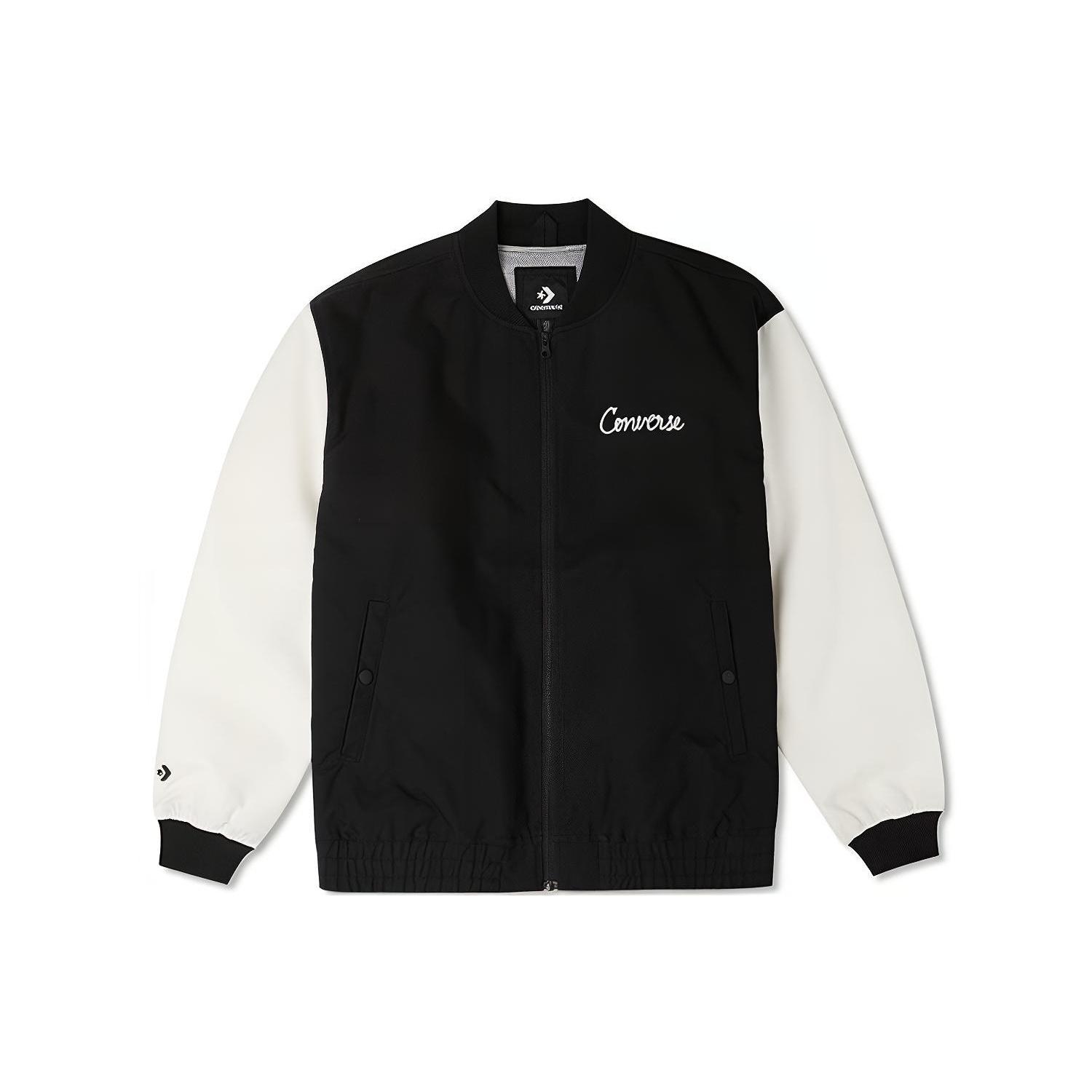 Converse Chain Stitch Woven Jacket Asia Sizing Black Men s 10025514-A03 S