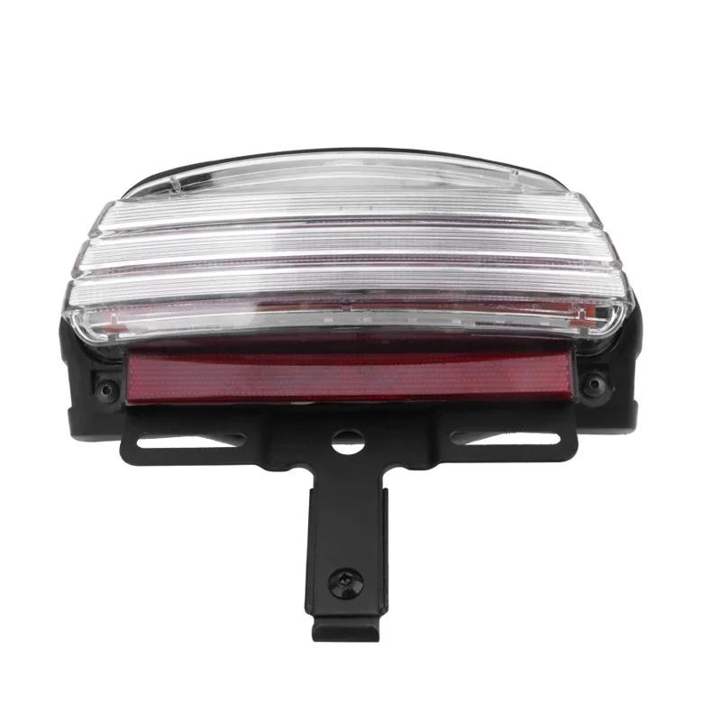 

Motorcycle Tri-Bar Fender LED Running Brake Tail Light For Harley Dyna Fat Bob Softai FXST FXSTB FXSTC FXSTS FLSTSB 2006-Later чистый