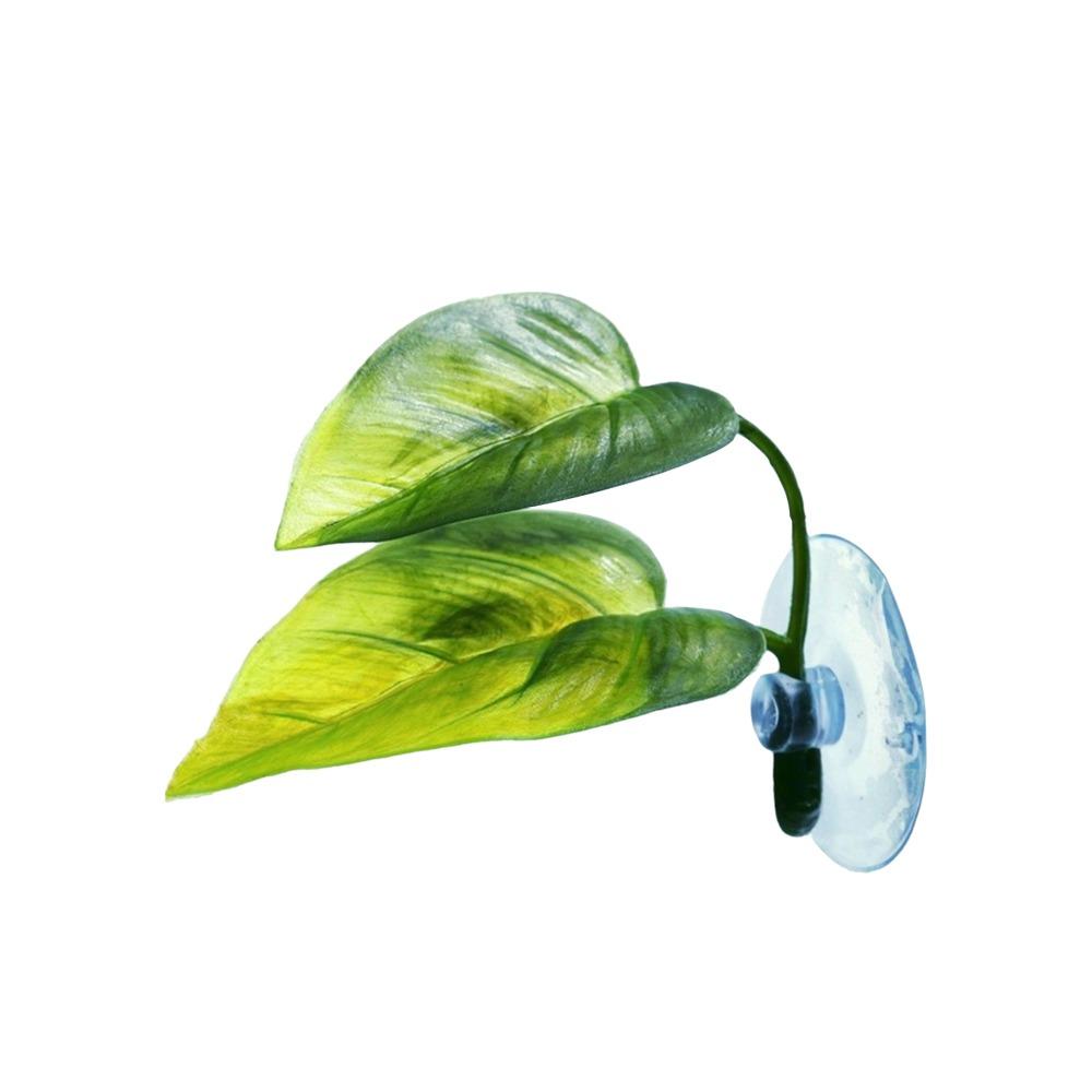 1/2pcs With Suction Cup Betta Fish Rest Leaf PP Artificial Betta Fish Leaves  Fish Spawning Resting