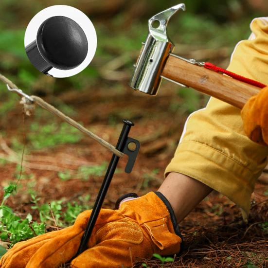 5Pcs 20/30/40CM 9MM Tent Stake Heavy Duty Multi-functional Outdoor Garden Yard Camping Tarp Canopy Windproof Ground Spike Metal Tent Peg