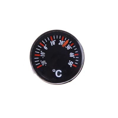 Diameter 20Mm Plastic Round Mini Thermometer Mini Spirit Circular Thermograph