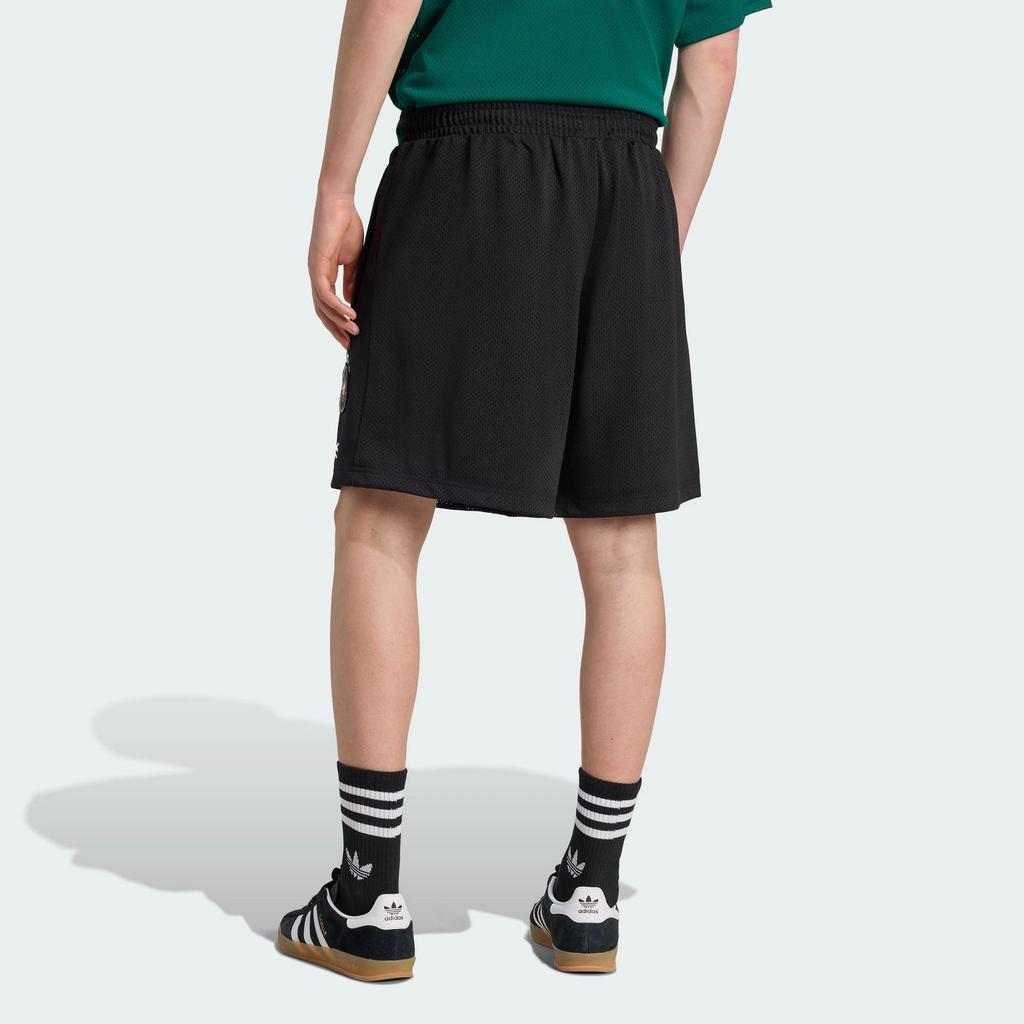 adidas Originals Og Graphic Dept. Shorts de Sport Confortables à Lacets Simples en Maille pour Homme Shorts Noir KD6230