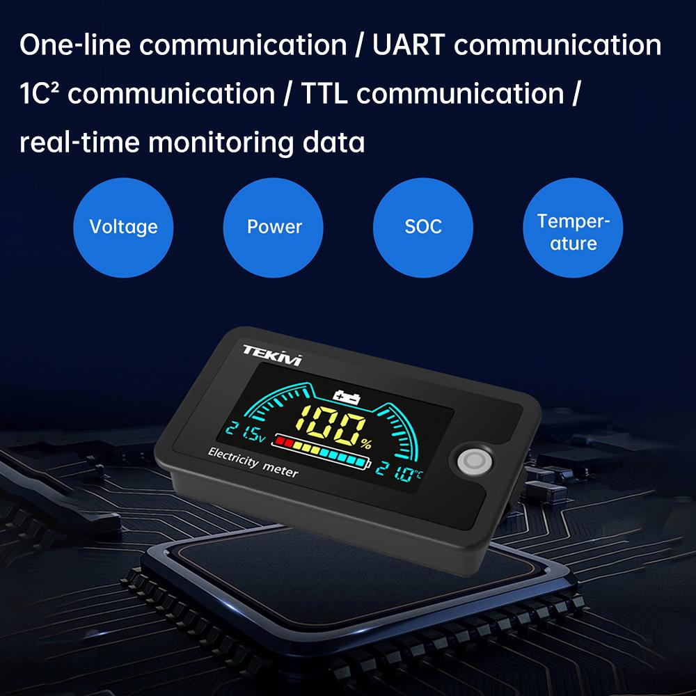 DC8-100V 6840C LCD Digital Voltmeter High Precision Voltage Tester For Ternary/Lithium Iron/Acid Battery Level Indicator