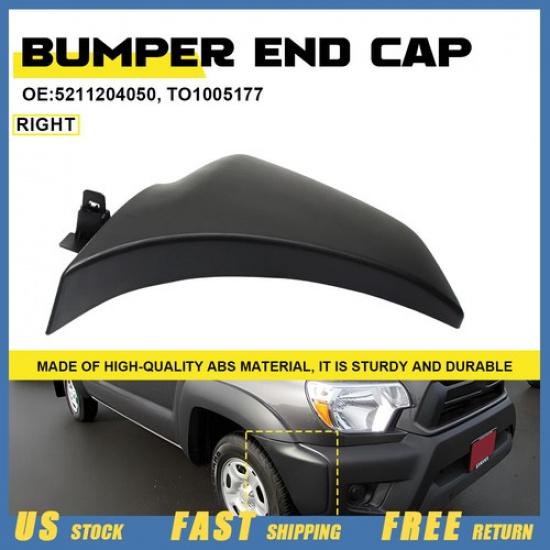 

Bumper End For 2012-2015 Toyota Tacoma Textured Plastic Front Passenger Side EXV