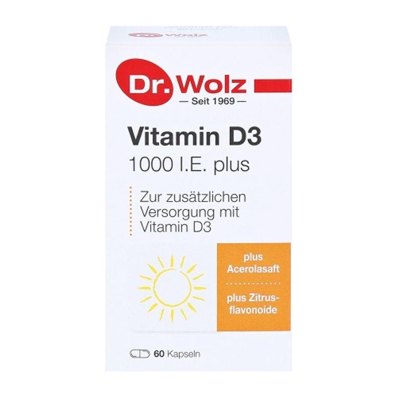 Dr. Bolts Vitamin D3+IE1000 Plus 60 Capsules
